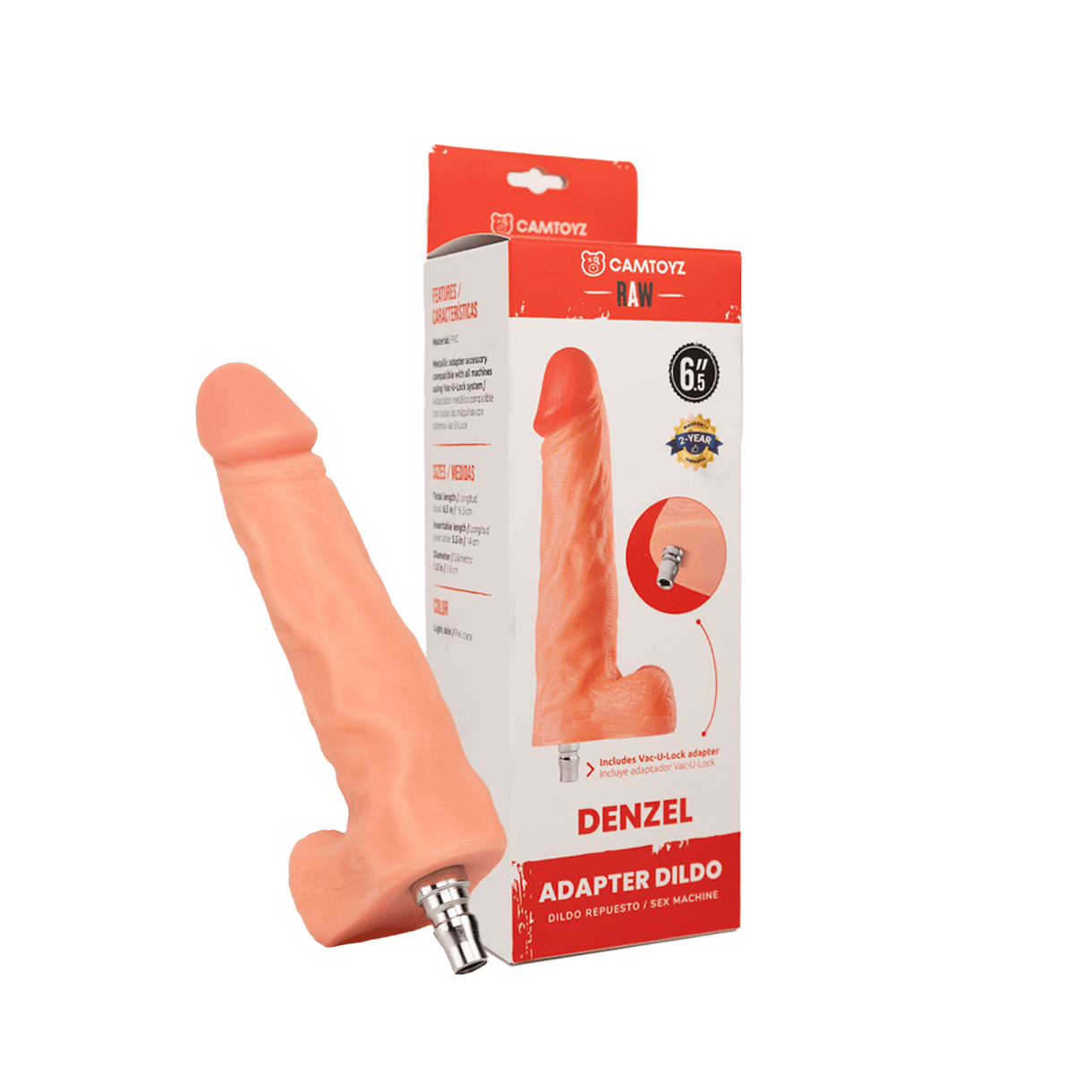 Adaptador Dildo Denzel (Repuesto Sex Machine) Camtoyz — Piel